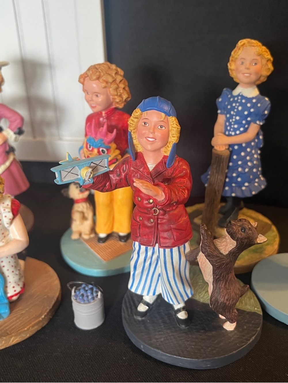 Set of 8 Collectible Shirley Temple Danbury Mint figurines